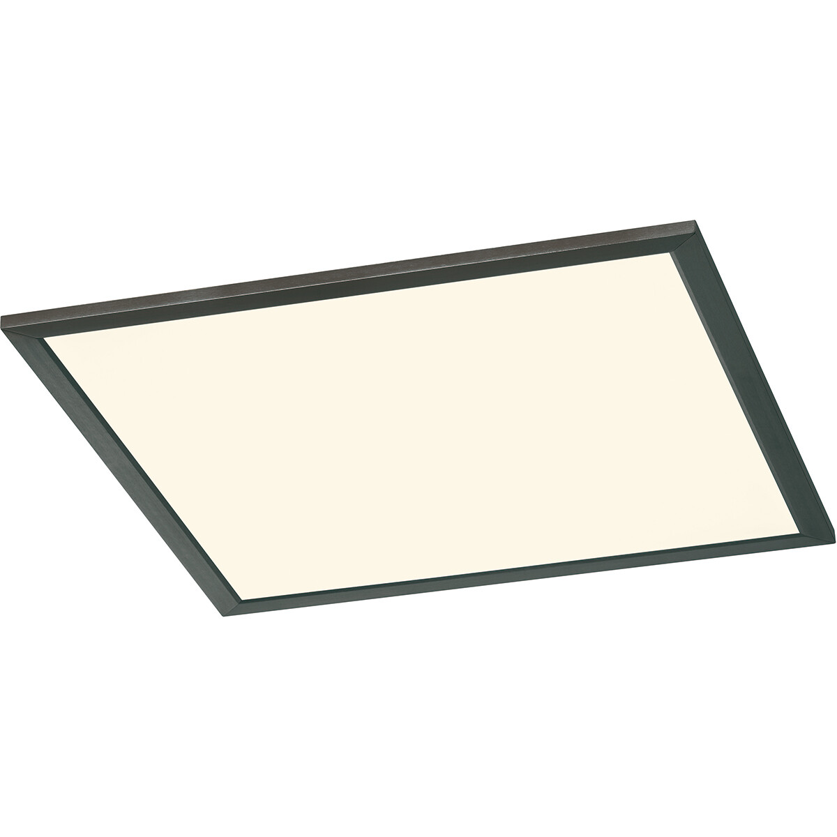 LED Plafondlamp - Plafondverlichting - Trion Povino - 26W - Warm Wit 3000K - Dimbaar - Vierkant - Mat Zwart - Aluminium product afbeelding