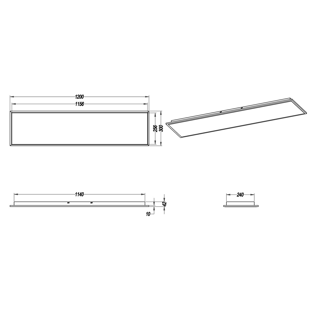 LED Plafondlamp - Plafondverlichting - Trion Povino - 31W - Warm Wit 3000K - Dimbaar - Rechthoek - Mat Nikkel - Aluminium