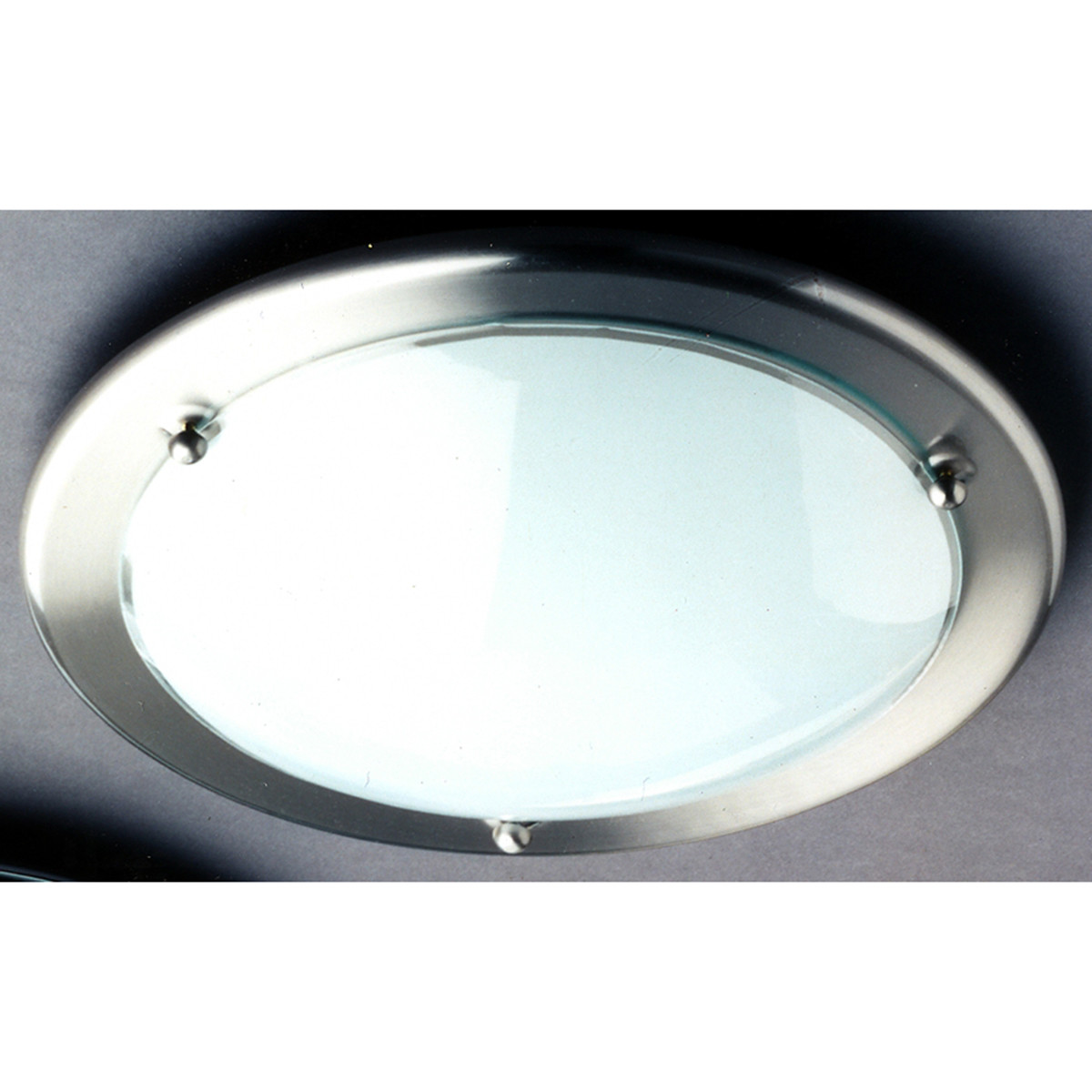 LED Plafondlamp - Plafondverlichting - Trion Primy - E27 Fitting - Rond - Mat Nikkel - Aluminium