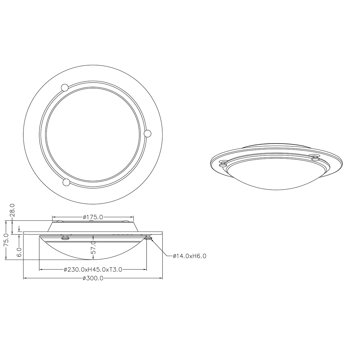 LED Plafondlamp - Plafondverlichting - Trion Primy - E27 Fitting - Rond - Mat Nikkel - Aluminium