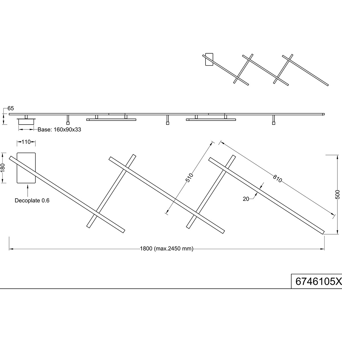 LED Plafondlamp - Plafondverlichting - Trion Rindi - 25W - Warm Wit 3000K - Dimbaar - Mat Zwart - Metaal