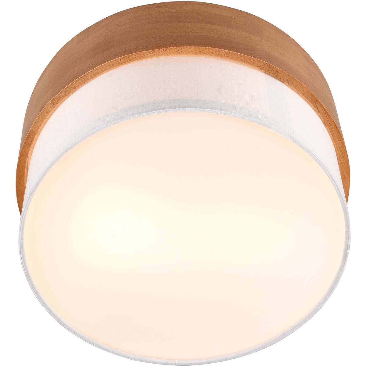 LED Plafondlamp - Plafondverlichting - Trion Sella - E14 Fitting - 2-lichts - Rond - Mat Nikkel/Wit - Aluminium