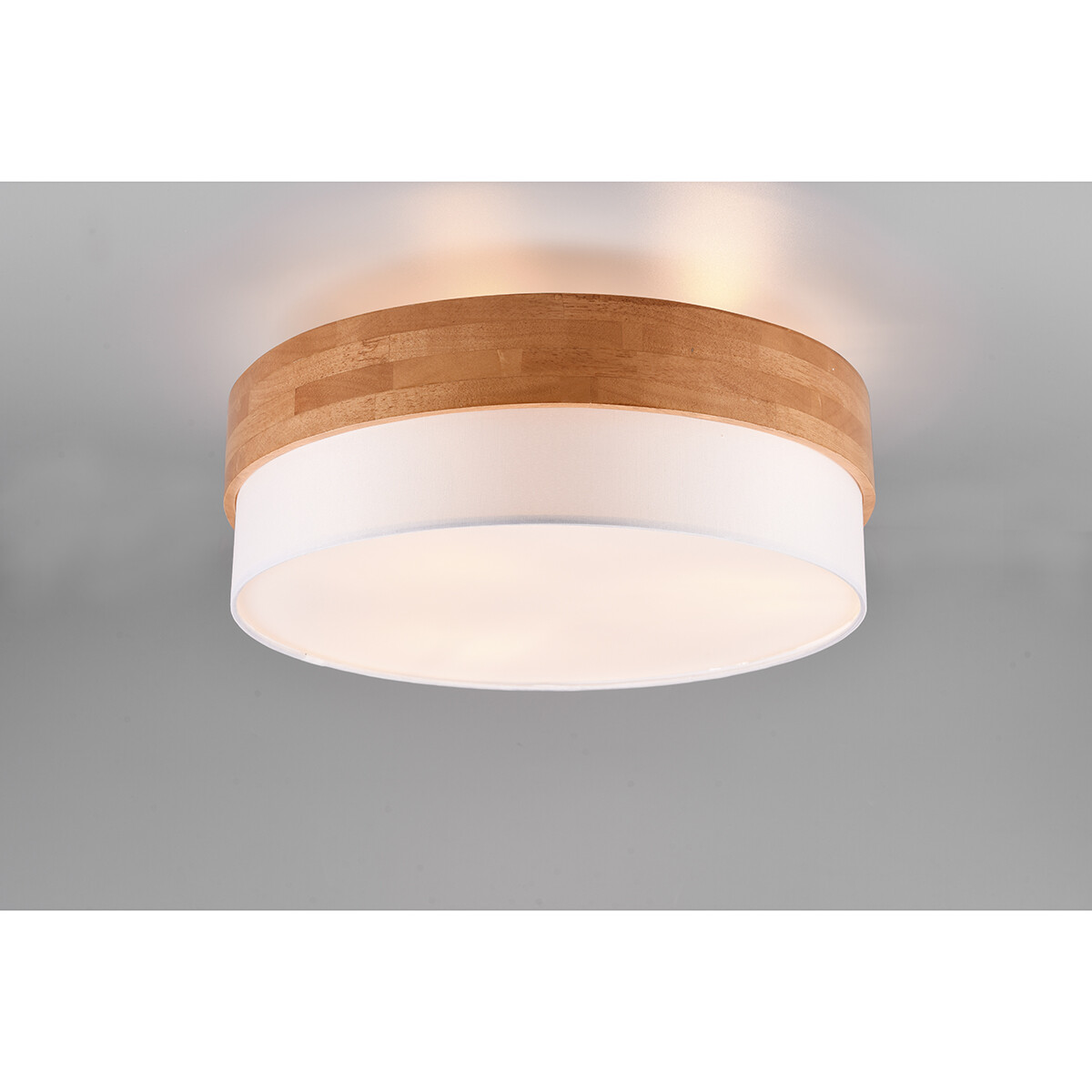 LED Plafondlamp - Plafondverlichting - Trion Sella - E14 Fitting - 3-lichts - Rond - Mat Nikkel/Wit - Aluminium