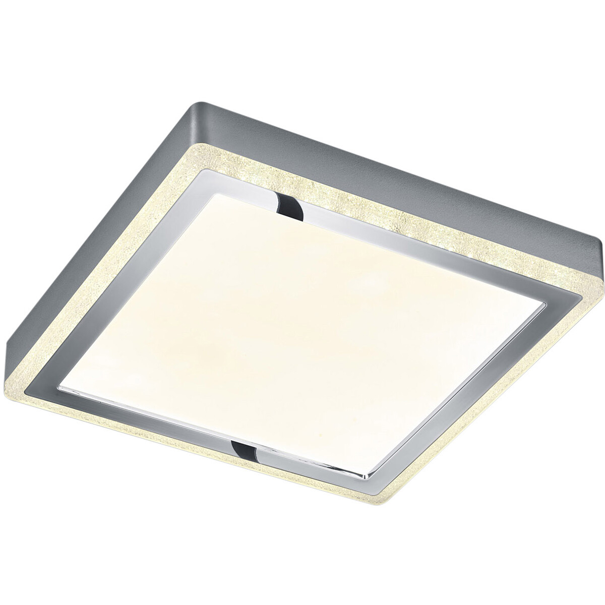 LED Plafondlamp - Plafondverlichting - Trion Slodan - 12W - Aanpasbare Kleur - Afstandsbediening - Dimbaar - Vierkant - Mat Wit - Kunststof