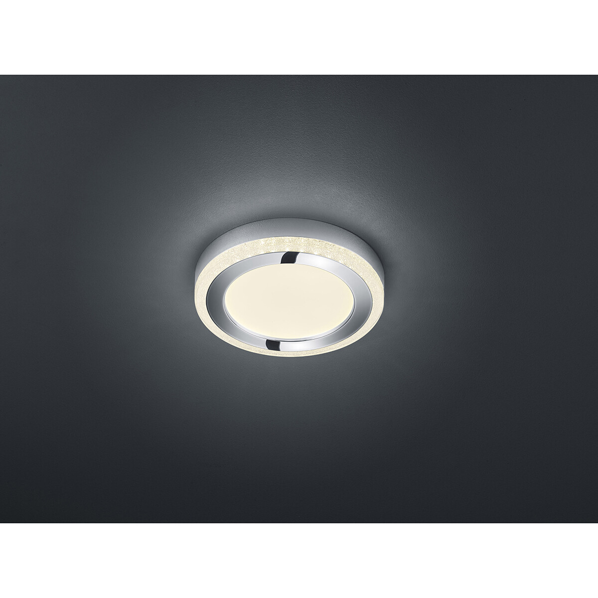 LED Plafondlamp - Plafondverlichting - Trion Slodan - 16W - Aanpasbare Kleur - Afstandsbediening - Dimbaar - Rond - Mat Wit - Kunststof