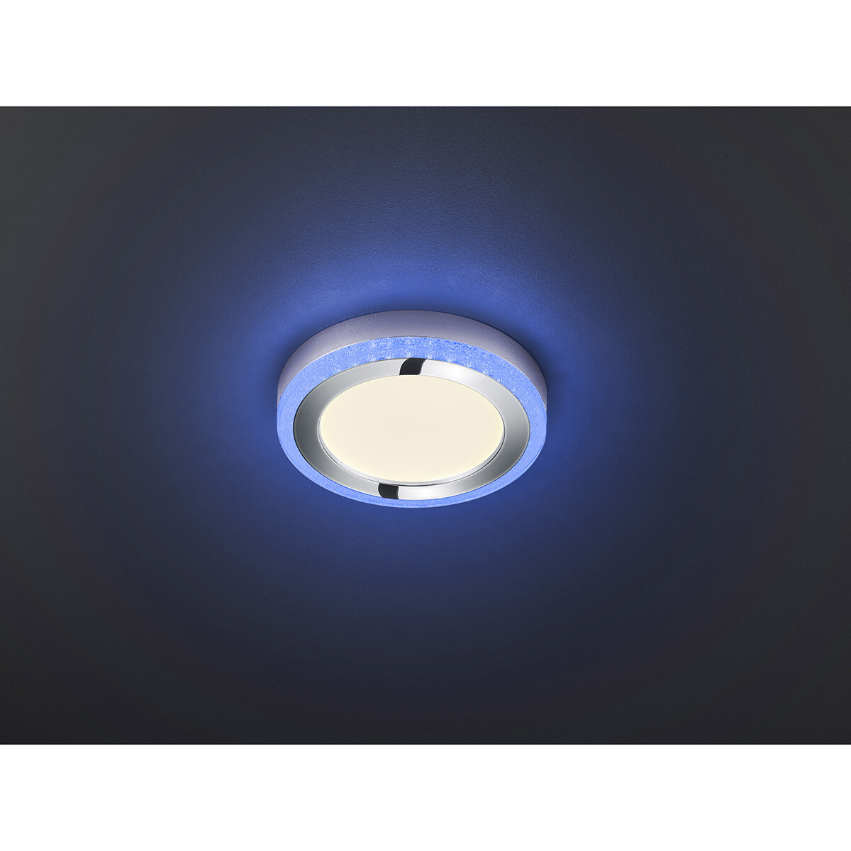 LED Plafondlamp - Plafondverlichting - Trion Slodan - 16W - Aanpasbare Kleur - Afstandsbediening - Dimbaar - Rond - Mat Wit - Kunststof