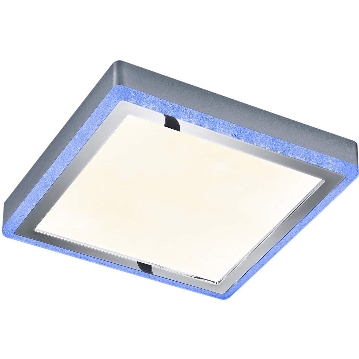 LED Plafondlamp - Plafondverlichting - Trion Slodan - 20W - Aanpasbare Kleur - Afstandsbediening - Dimbaar - Vierkant - Mat Wit - Kunststof