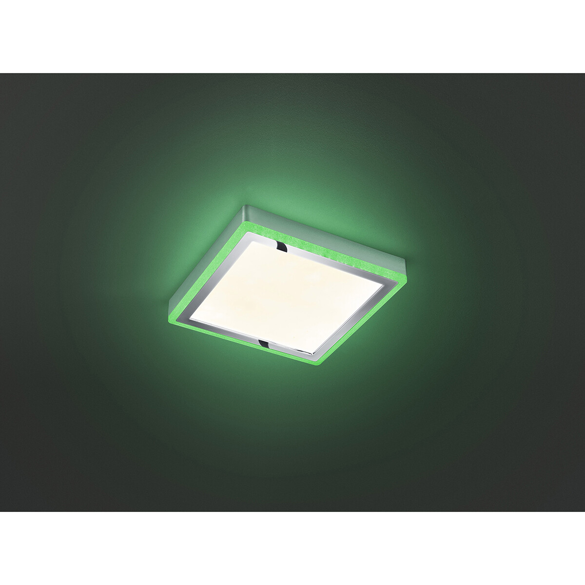 LED Plafondlamp - Plafondverlichting - Trion Slodan - 20W - Aanpasbare Kleur - Afstandsbediening - Dimbaar - Vierkant - Mat Wit - Kunststof