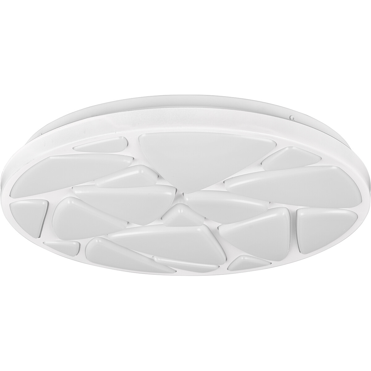 LED Plafondlamp - Plafondverlichting - Trion Stroma - 16W - Dimbaar - Aanpasbare Lichtkleur - Afstandsbediening - Rond - Mat Wit - Kunststof