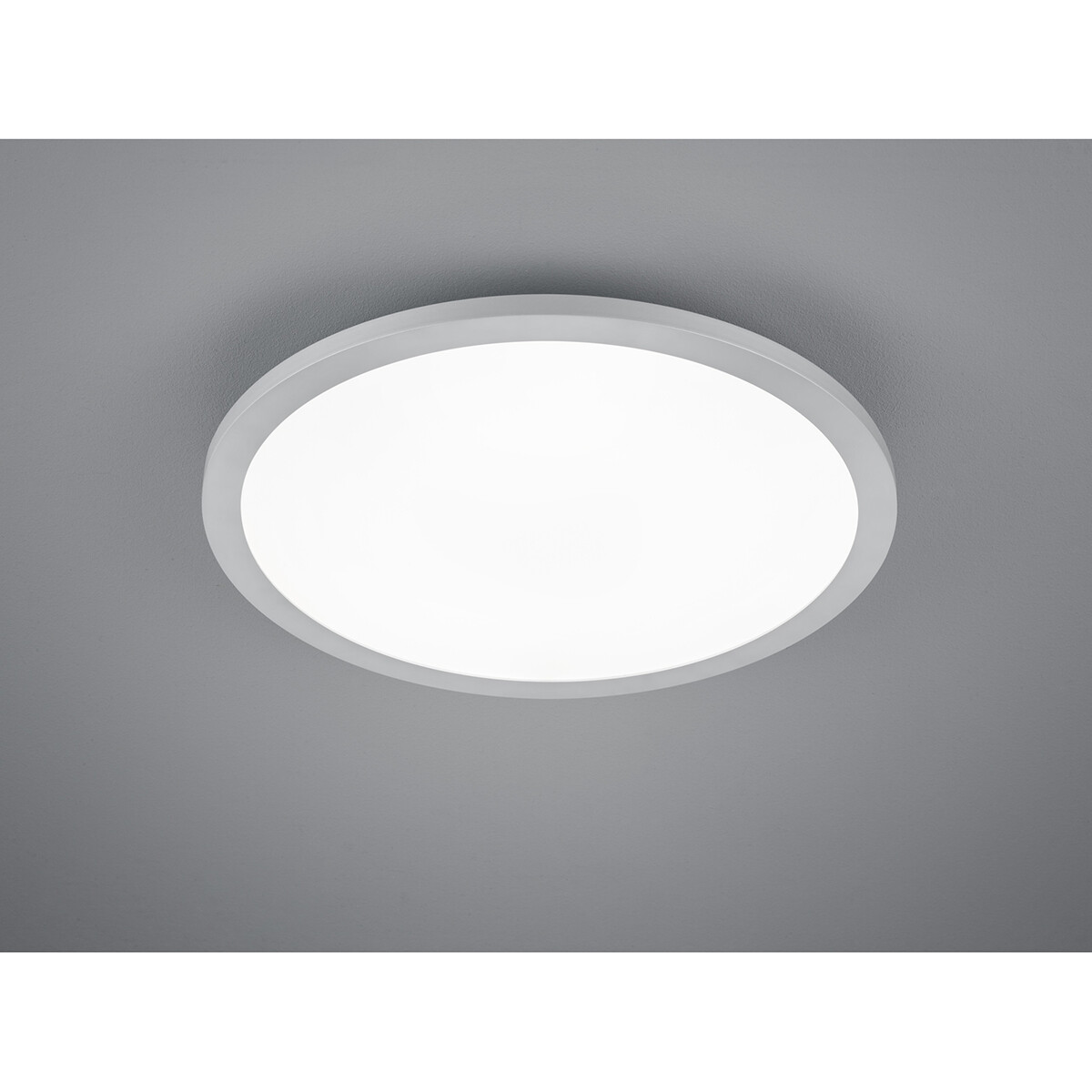 LED Plafondlamp - Plafondverlichting - Trion Tiberon - 20W - Natuurlijk Wit 4000K - Rond - Mat Titaan - Kunststof