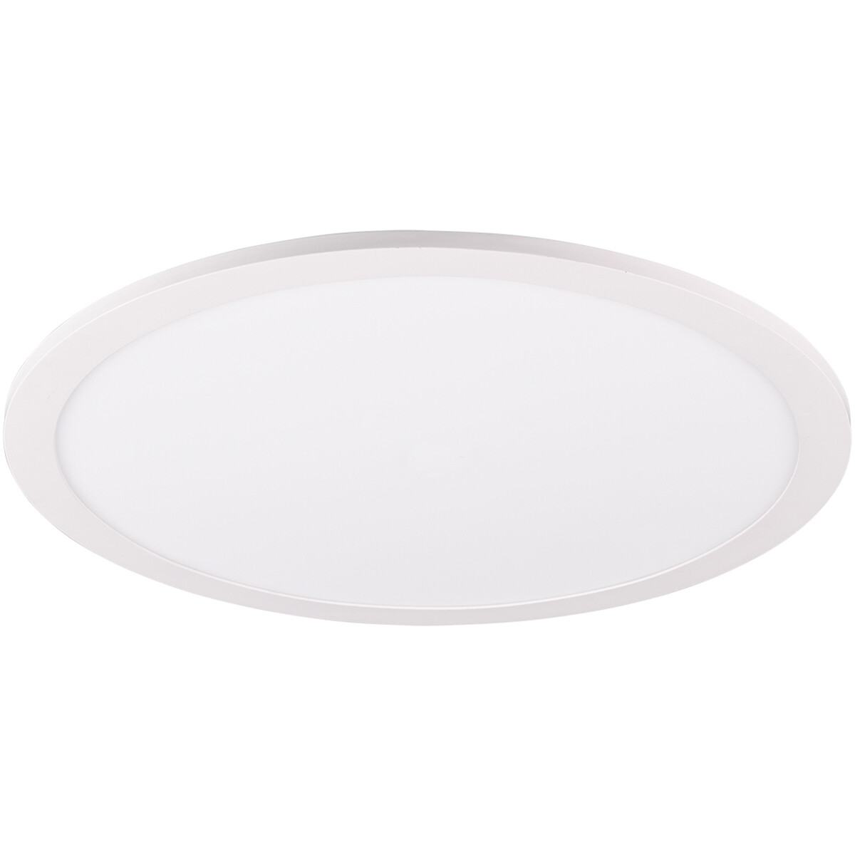 LED Plafondlamp - Plafondverlichting - Trion Tiberon - 20W - Natuurlijk Wit 4000K - Rond - Mat Wit - Kunststof