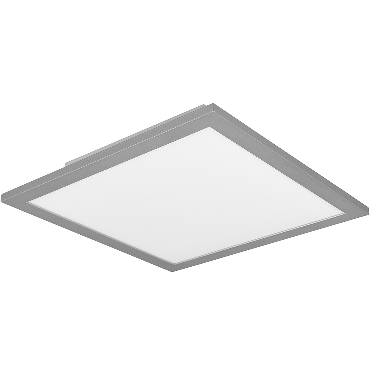 LED Plafondlamp - Plafondverlichting - Trion Tirus - 14W - Aanpasbare Kleur - Afstandsbediening - Dimbaar - Vierkant - Mat Titaan - Aluminium