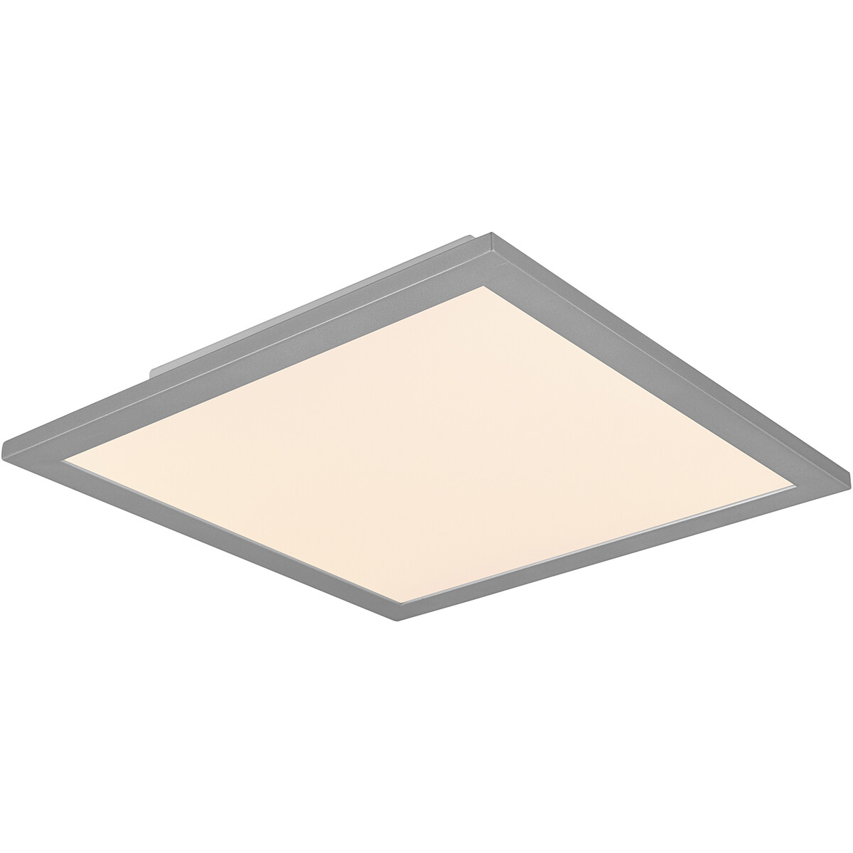 LED Plafondlamp - Plafondverlichting - Trion Tirus - 14W - Aanpasbare Kleur - Afstandsbediening - Dimbaar - Vierkant - Mat Titaan - Aluminium product afbeelding