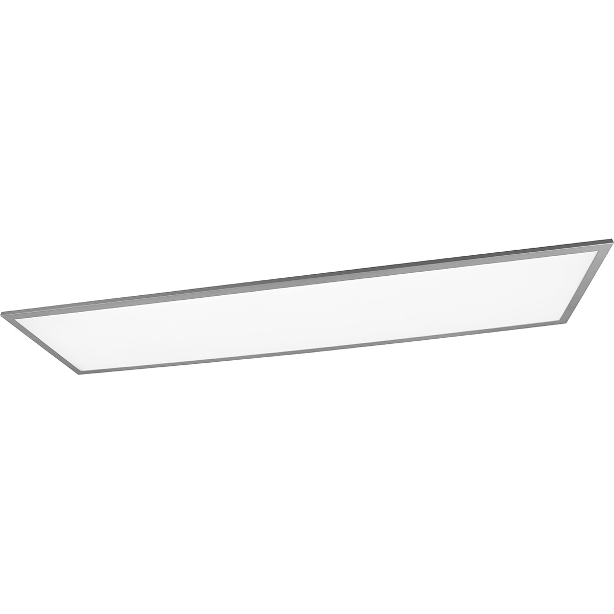 LED Plafondlamp - Plafondverlichting - Trion Tirus XL - 34W - Aanpasbare Kleur - Afstandsbediening - Dimbaar - Rechthoek - Mat Titaan - Aluminium