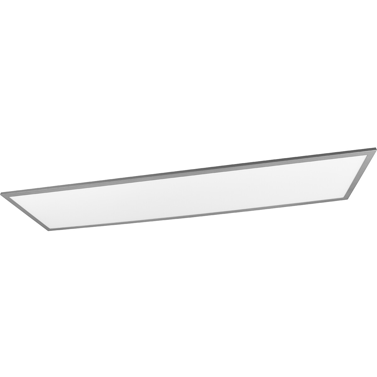 LED Plafondlamp - Plafondverlichting - Trion Tirus XL - 34W - Aanpasbare Kleur - Afstandsbediening - Dimbaar - Rechthoek - Mat Titaan - Aluminium