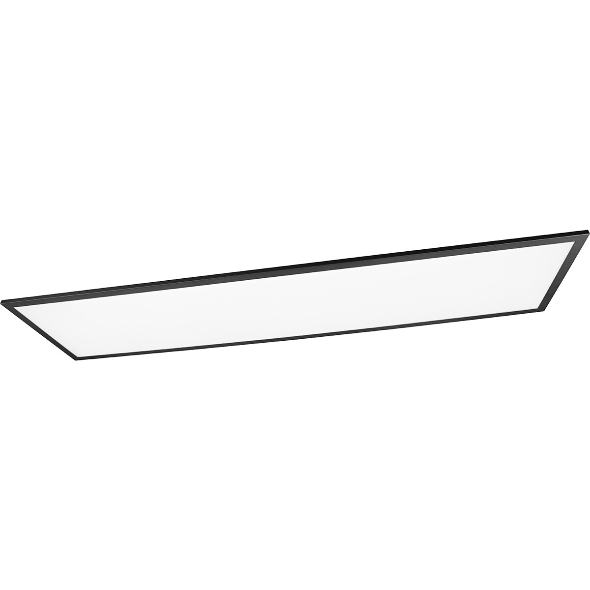 LED Plafondlamp - Plafondverlichting - Trion Tirus XL - 34W - Aanpasbare Kleur - Afstandsbediening - Dimbaar - Rechthoek - Mat Zwart - Aluminium product afbeelding