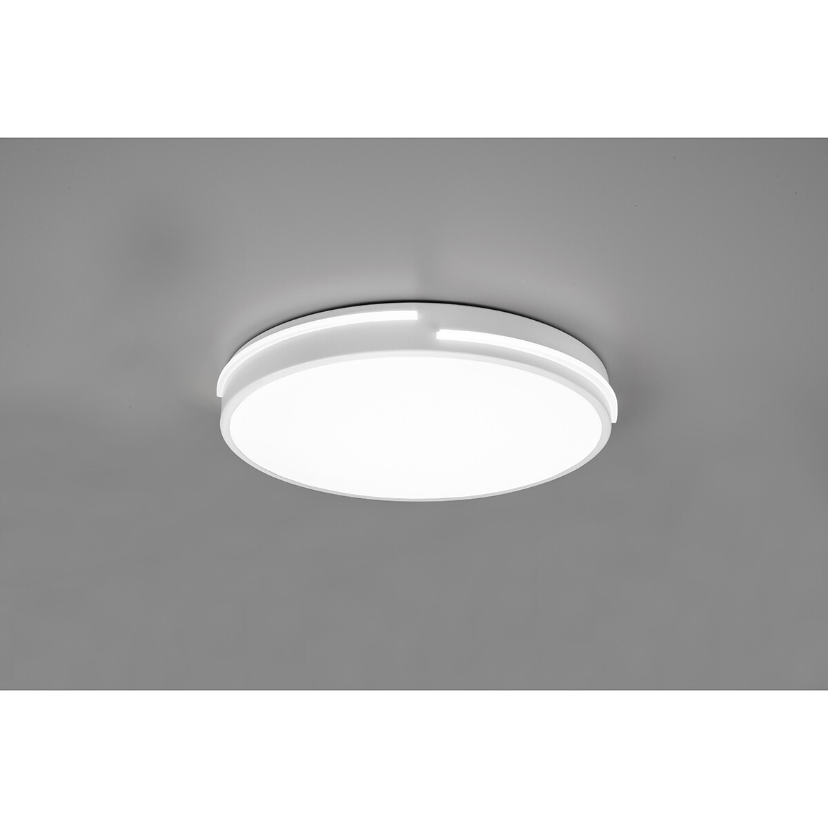 LED Plafondlamp - Plafondverlichting - Trion Tocomo - 24W - Dimbaar - Aanpasbare Kleur - Afstandsbediening - Rond - Mat Wit - Aluminium