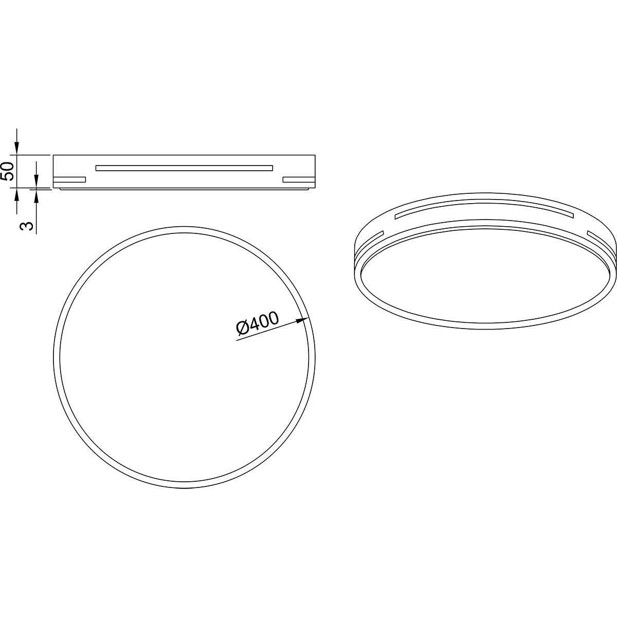 LED Plafondlamp - Plafondverlichting - Trion Tocomo - 24W - Dimbaar - Aanpasbare Kleur - Afstandsbediening - Rond - Mat Wit - Aluminium