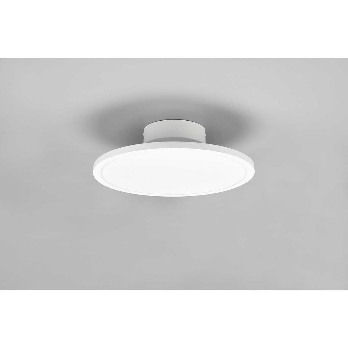 LED Plafondlamp - Plafondverlichting - Trion Trula - 29W - Natuurlijk Wit 4000K - Dimbaar - Rond - Mat Wit - Aluminium