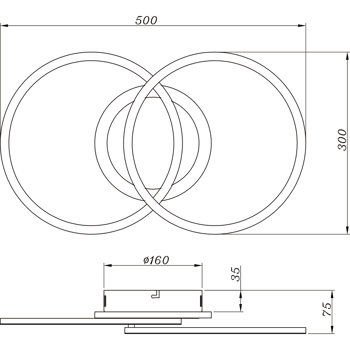 LED Plafondlamp - Plafondverlichting - Trion Venda - 25W - Natuurlijk Wit 4000K - Dimbaar - Rond - Mat Chroom - Aluminium