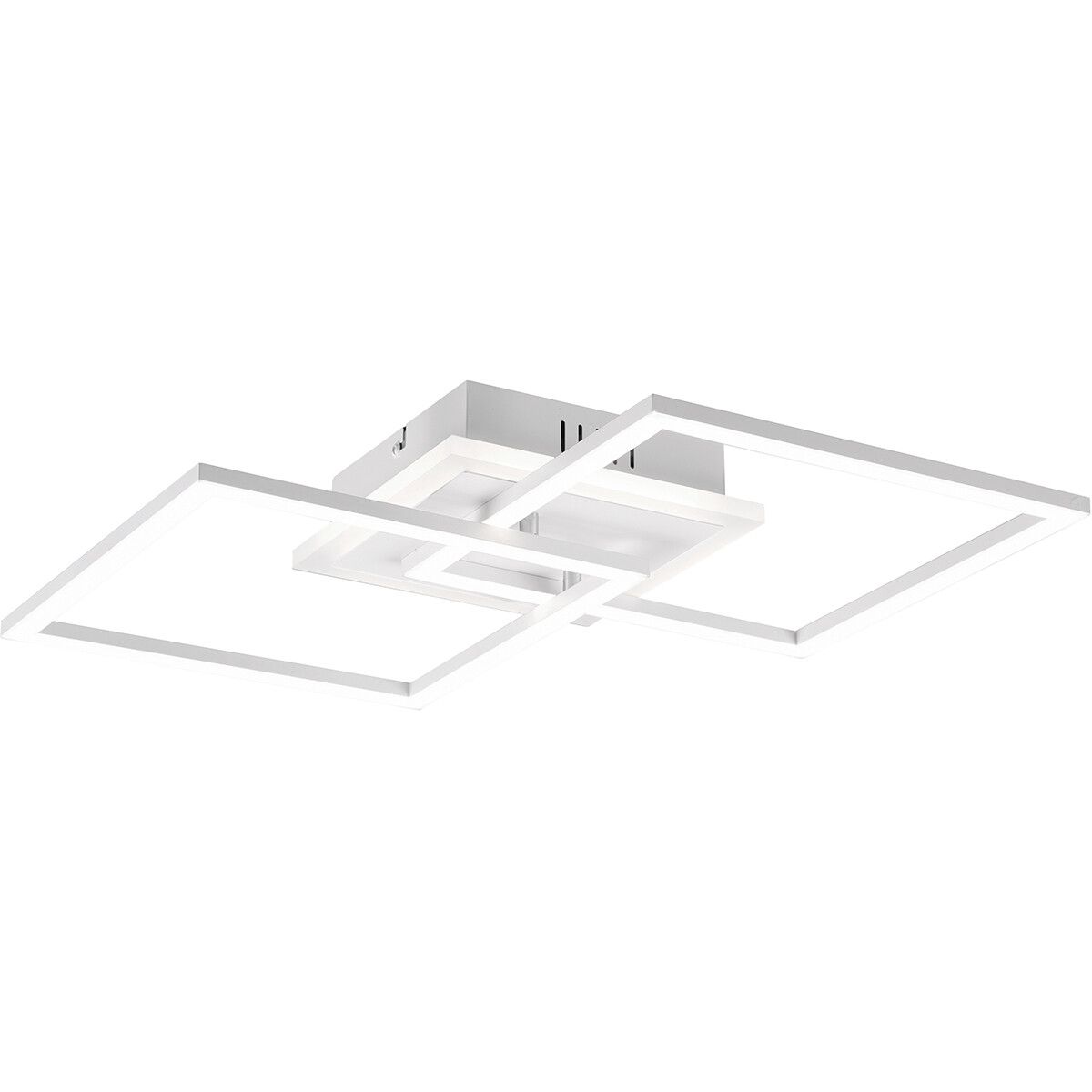 LED Plafondlamp - Plafondverlichting - Trion Venda - 25W - Natuurlijk Wit 4000K - Dimbaar - Vierkant - Mat Wit - Aluminium product afbeelding