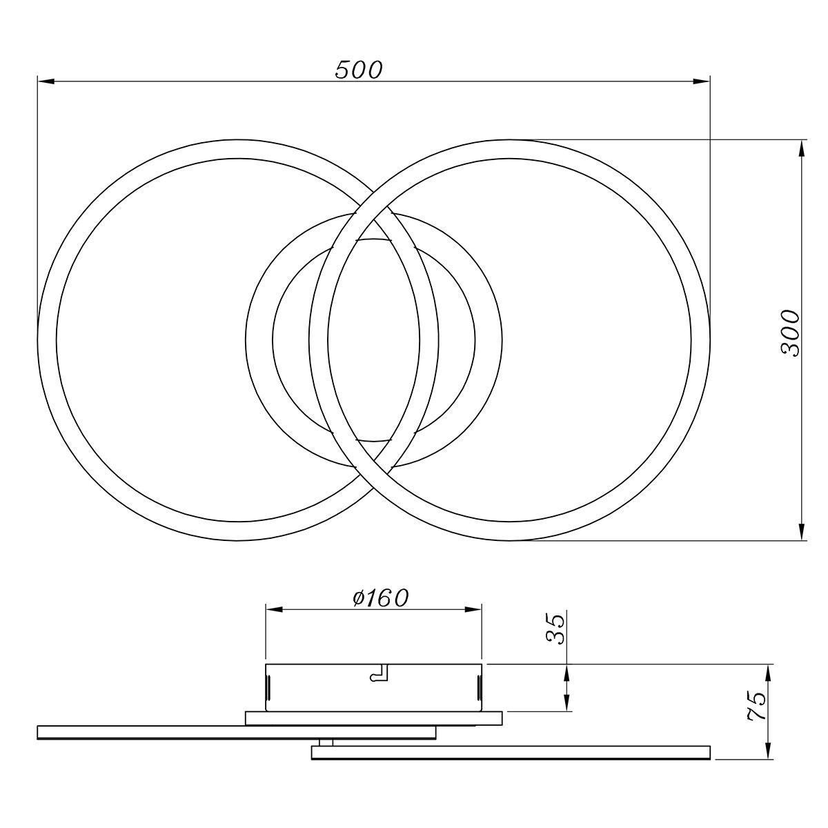 LED Plafondlamp - Plafondverlichting - Trion Venda - 25W - Warm Wit 3000K - Dimbaar - Rond - Mat Titaan - Aluminium