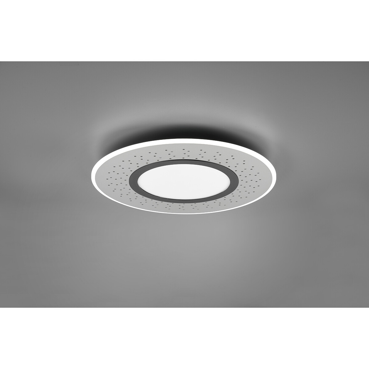 LED Plafondlamp - Plafondverlichting - Trion Virsa - 44W - Aanpasbare Kleur - Dimbaar - Afstandsbediening - Rond - Mat Nikkel - Aluminium