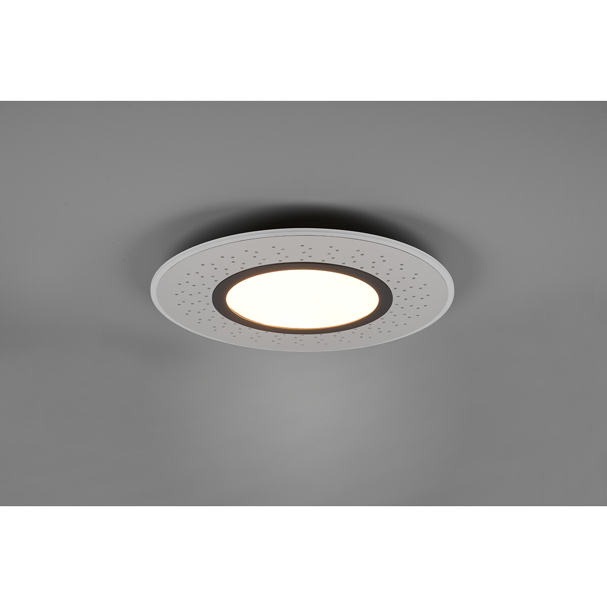 LED Plafondlamp - Plafondverlichting - Trion Virsa - 44W - Aanpasbare Kleur - Dimbaar - Afstandsbediening - Rond - Mat Nikkel - Aluminium