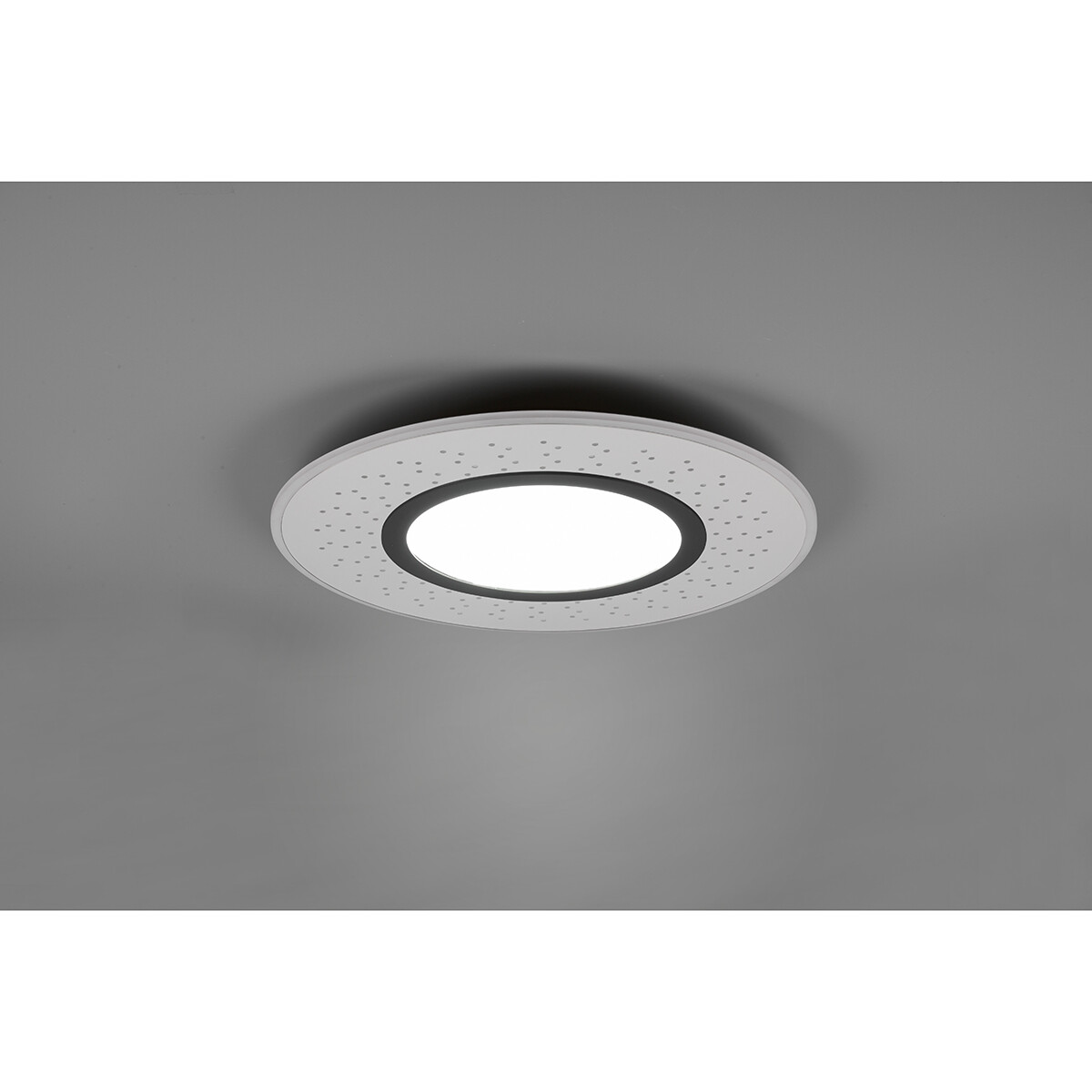 LED Plafondlamp - Plafondverlichting - Trion Virsa - 44W - Aanpasbare Kleur - Dimbaar - Afstandsbediening - Rond - Mat Nikkel - Aluminium