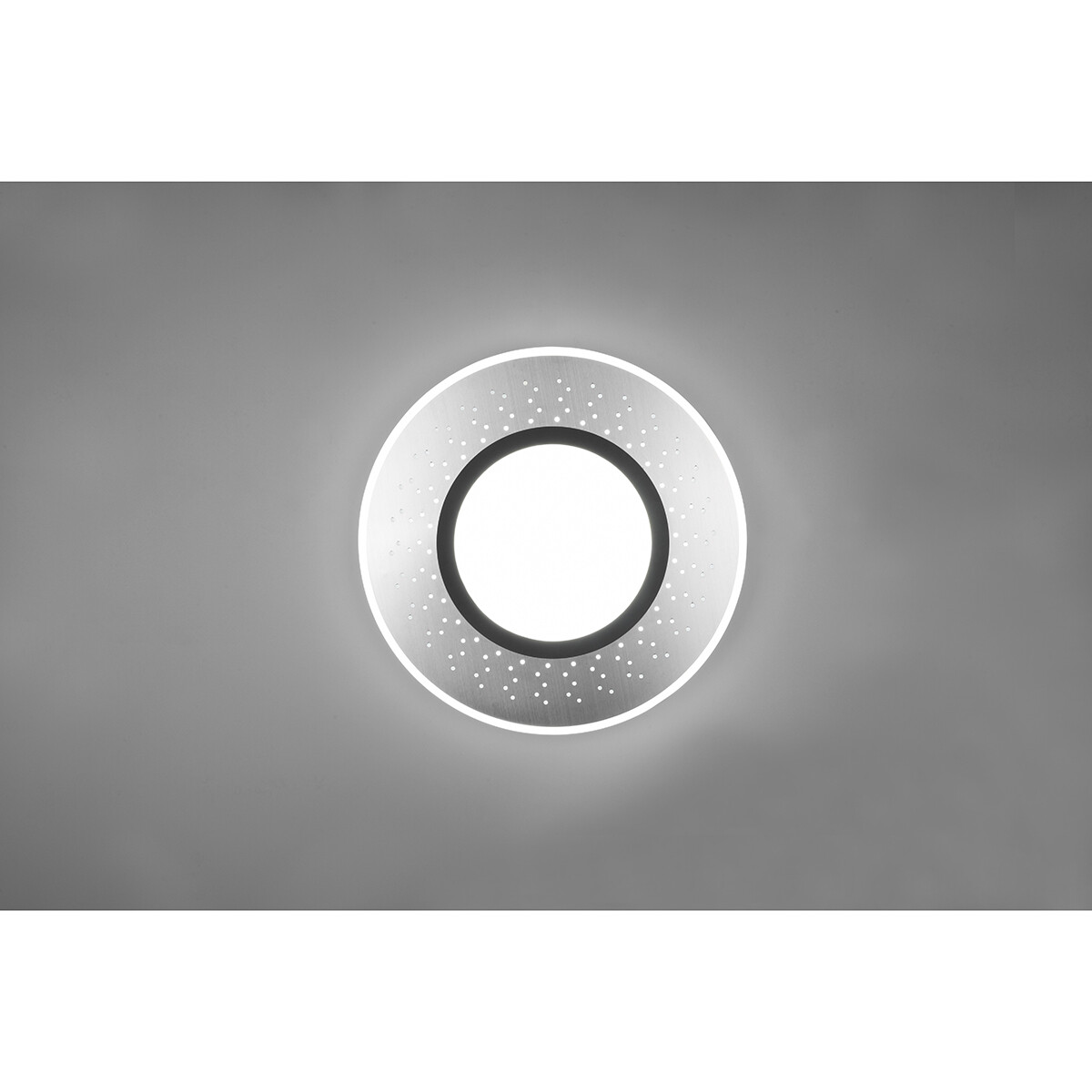 LED Plafondlamp - Plafondverlichting - Trion Virsa - 44W - Aanpasbare Kleur - Dimbaar - Afstandsbediening - Rond - Mat Nikkel - Aluminium