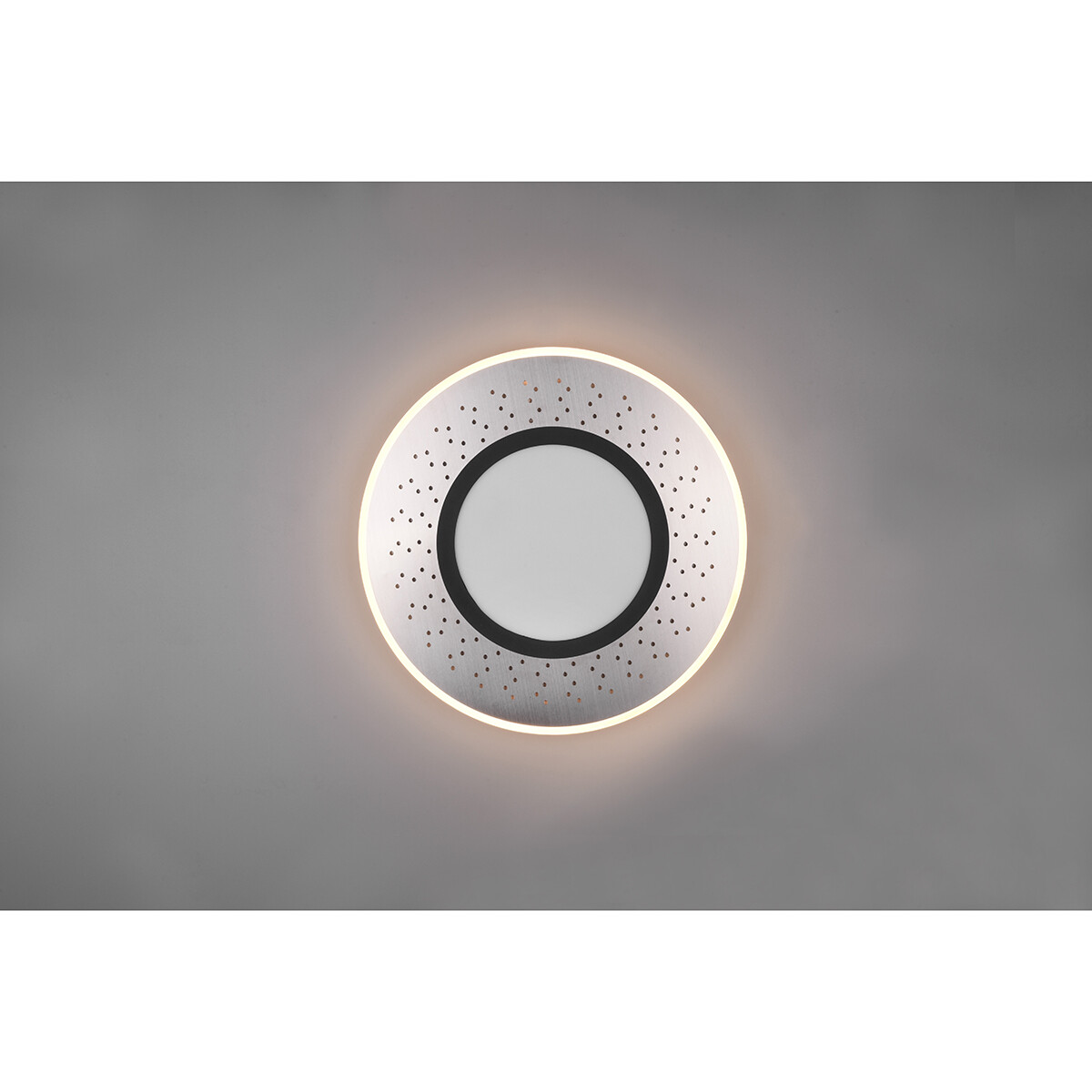 LED Plafondlamp - Plafondverlichting - Trion Virsa - 44W - Aanpasbare Kleur - Dimbaar - Afstandsbediening - Rond - Mat Nikkel - Aluminium