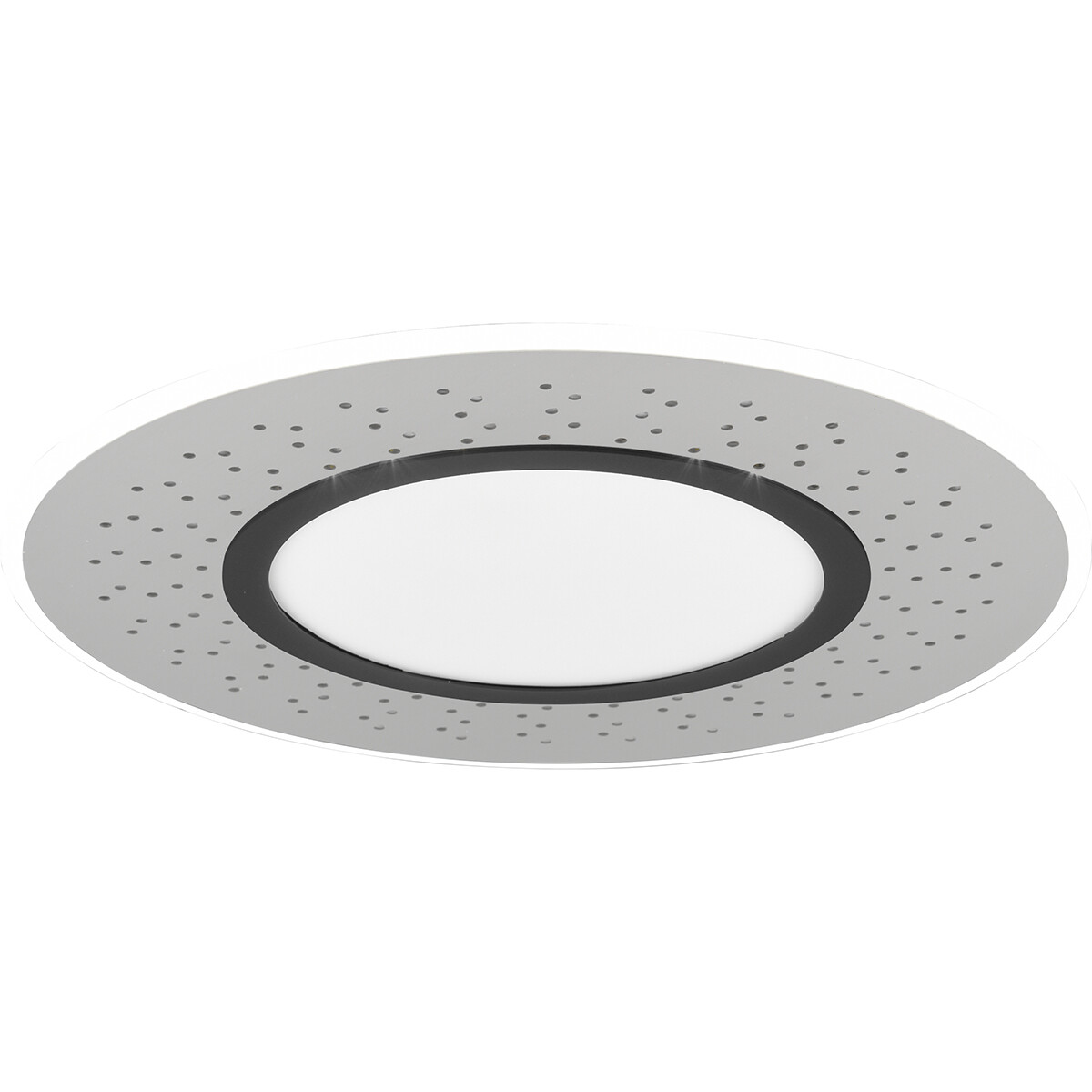 LED Plafondlamp - Plafondverlichting - Trion Virsa - 44W - Aanpasbare Kleur - Dimbaar - Afstandsbediening - Rond - Mat Nikkel - Aluminium