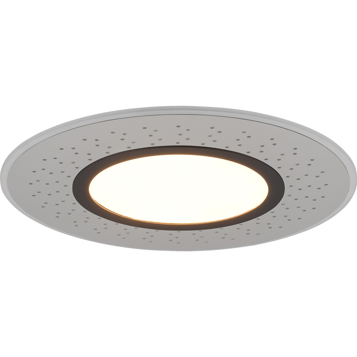 LED Plafondlamp - Plafondverlichting - Trion Virsa - 44W - Aanpasbare Kleur - Dimbaar - Afstandsbediening - Rond - Mat Nikkel - Aluminium