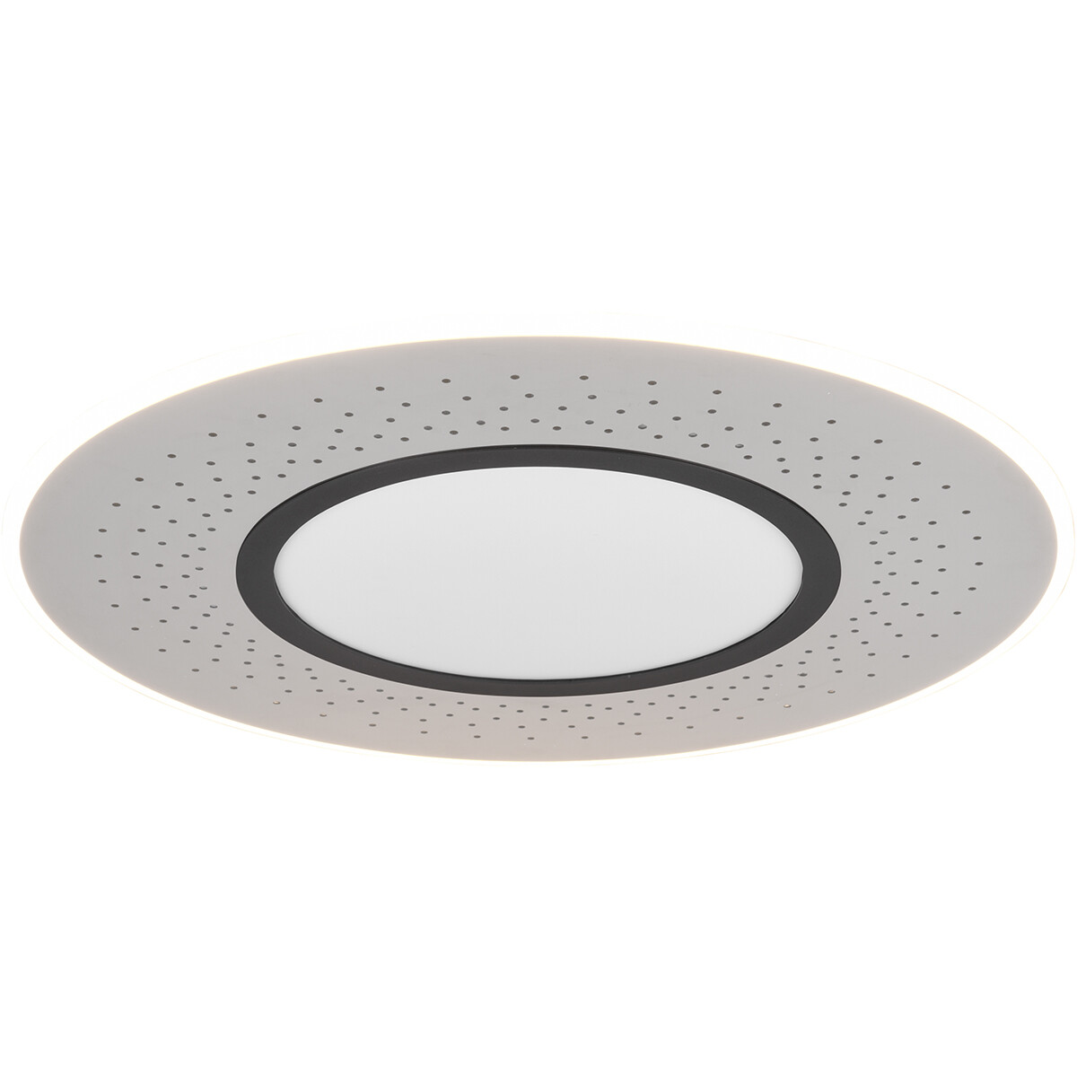 LED Plafondlamp - Plafondverlichting - Trion Virsa - 70W - Aanpasbare Kleur - Dimbaar - Afstandsbediening - Rond - Mat Nikkel - Aluminium