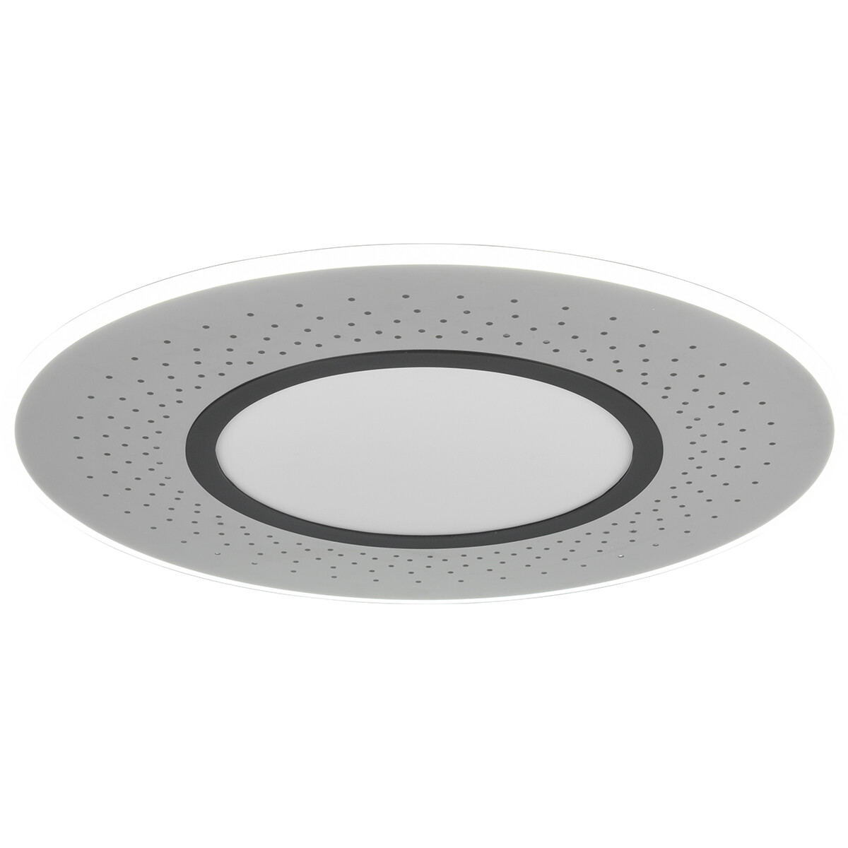 LED Plafondlamp - Plafondverlichting - Trion Virsa - 70W - Aanpasbare Kleur - Dimbaar - Afstandsbediening - Rond - Mat Nikkel - Aluminium