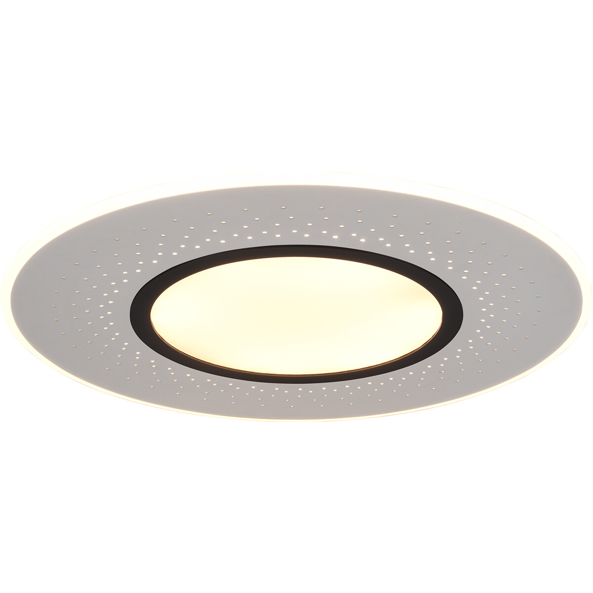 LED Plafondlamp - Plafondverlichting - Trion Virsa - 70W - Aanpasbare Kleur - Dimbaar - Afstandsbediening - Rond - Mat Nikkel - Aluminium product afbeelding