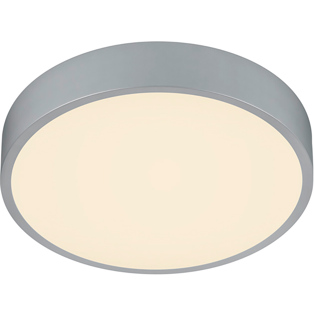 LED Plafondlamp - Plafondverlichting - Trion Wilson - 28W - Aanpasbare Kleur - Dimbaar - Rond - Mat Titaan - Aluminium