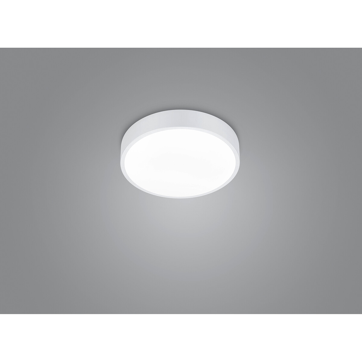 LED Plafondlamp - Plafondverlichting - Trion Wilson - 28W - Aanpasbare Kleur - Dimbaar - Rond - Mat Wit - Aluminium