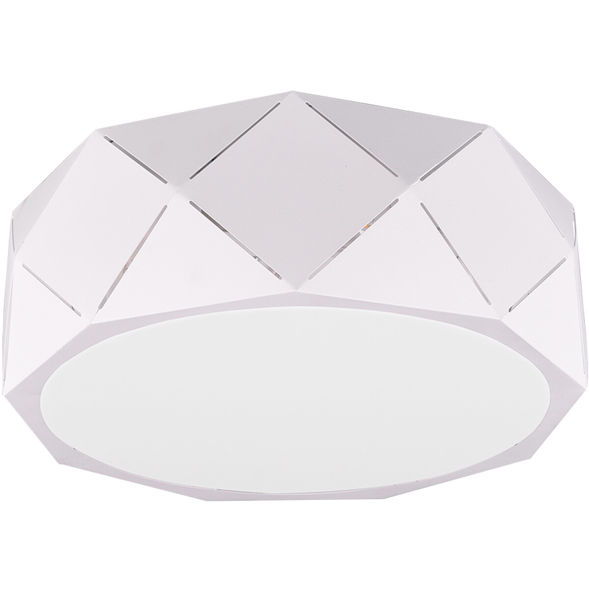 LED Plafondlamp - Plafondverlichting - Trion Zanda - E27 Fitting - 3-lichts - Rond - Mat Wit - Aluminium