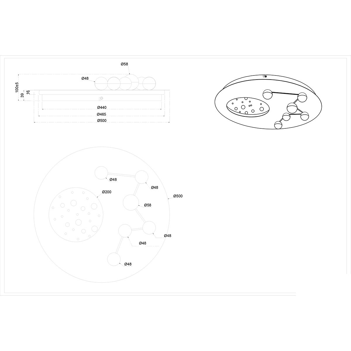 LED Plafondlamp - Plafondverlichting - Trion Zion - 42W - Aanpasbare Kleur - Dimbaar - Rond - Geborsteld aluminium - Metaal