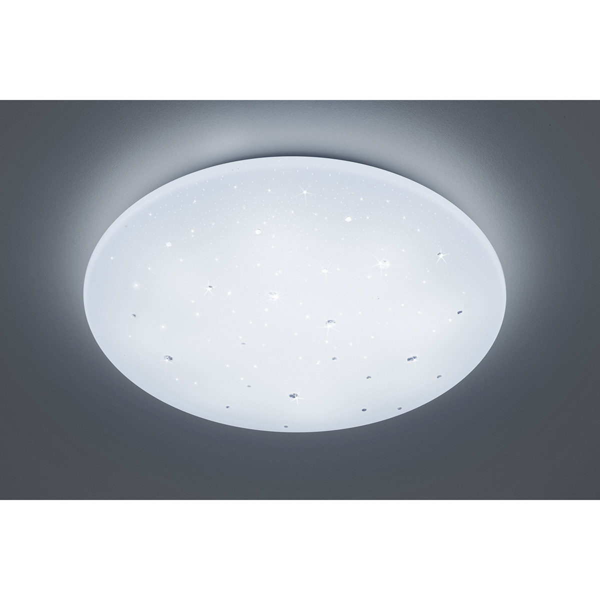 LED Plafondlamp - Trion Acinoa - 40W - Aanpasbare Kleur - Dimbaar - Afstandsbediening - Rond - Mat Wit