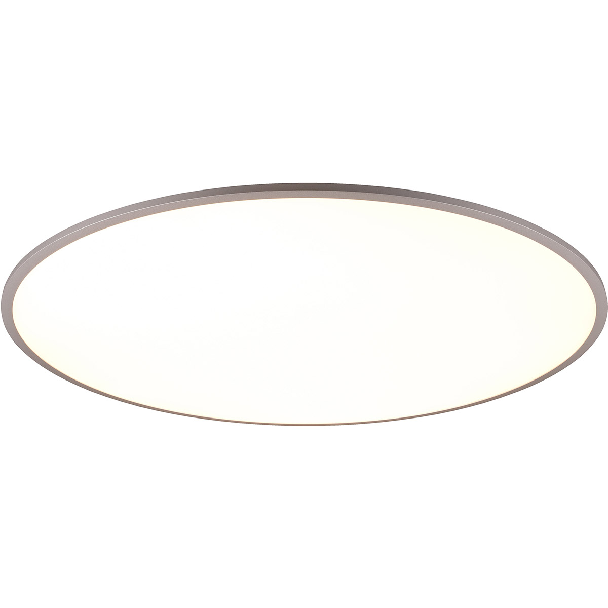 LED Plafondlamp - Trion Amira - 53W - Aanpasbare Kleur - Dimbaar - Afstandsbediening - Rond - Titaan - Metaal