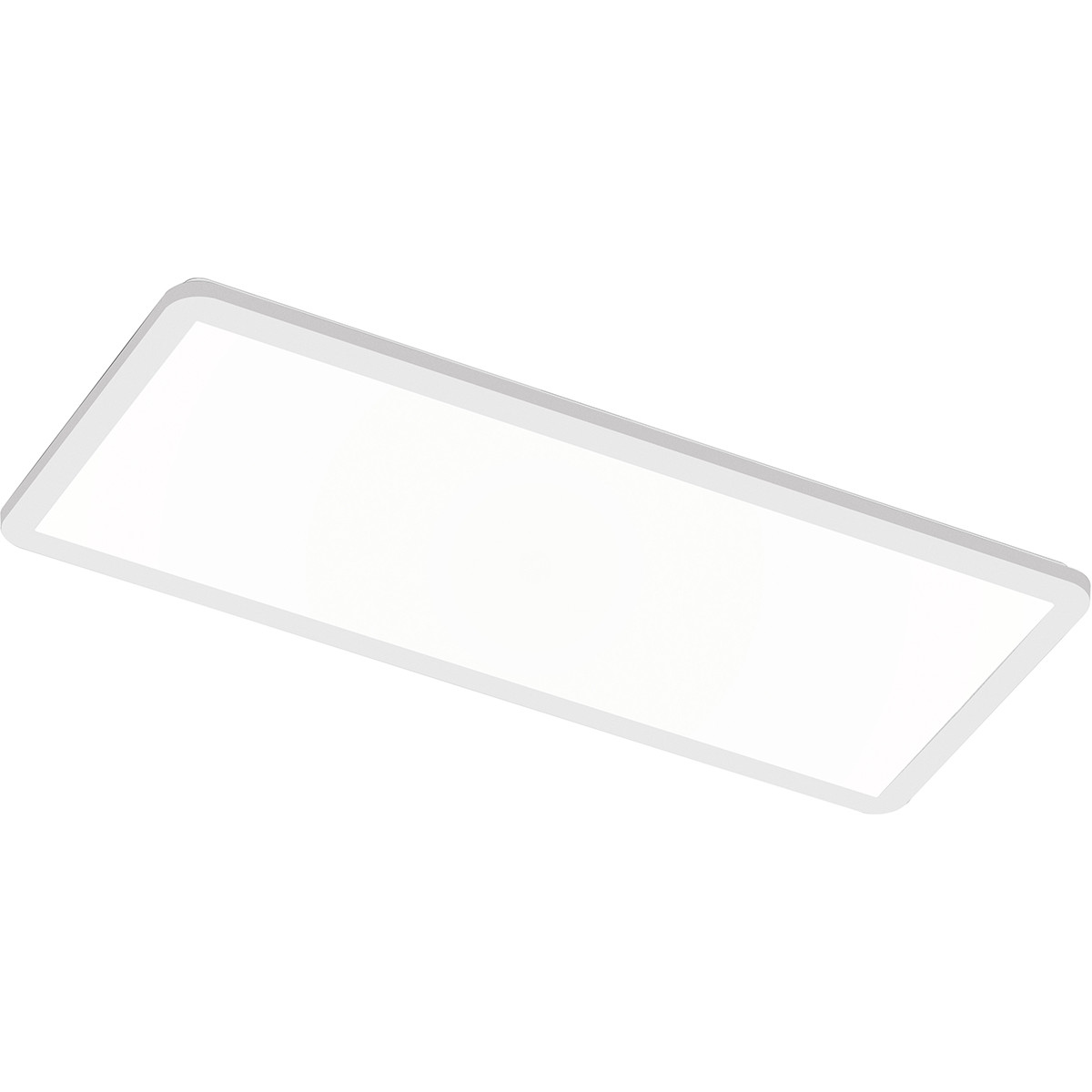 LED Plafondlamp - Badkamerlamp - Trion Camy - Opbouw Rechthoek 22W - Spatwaterdicht IP44 - Dimbaar - Warm Wit 3000K - Mat Wit