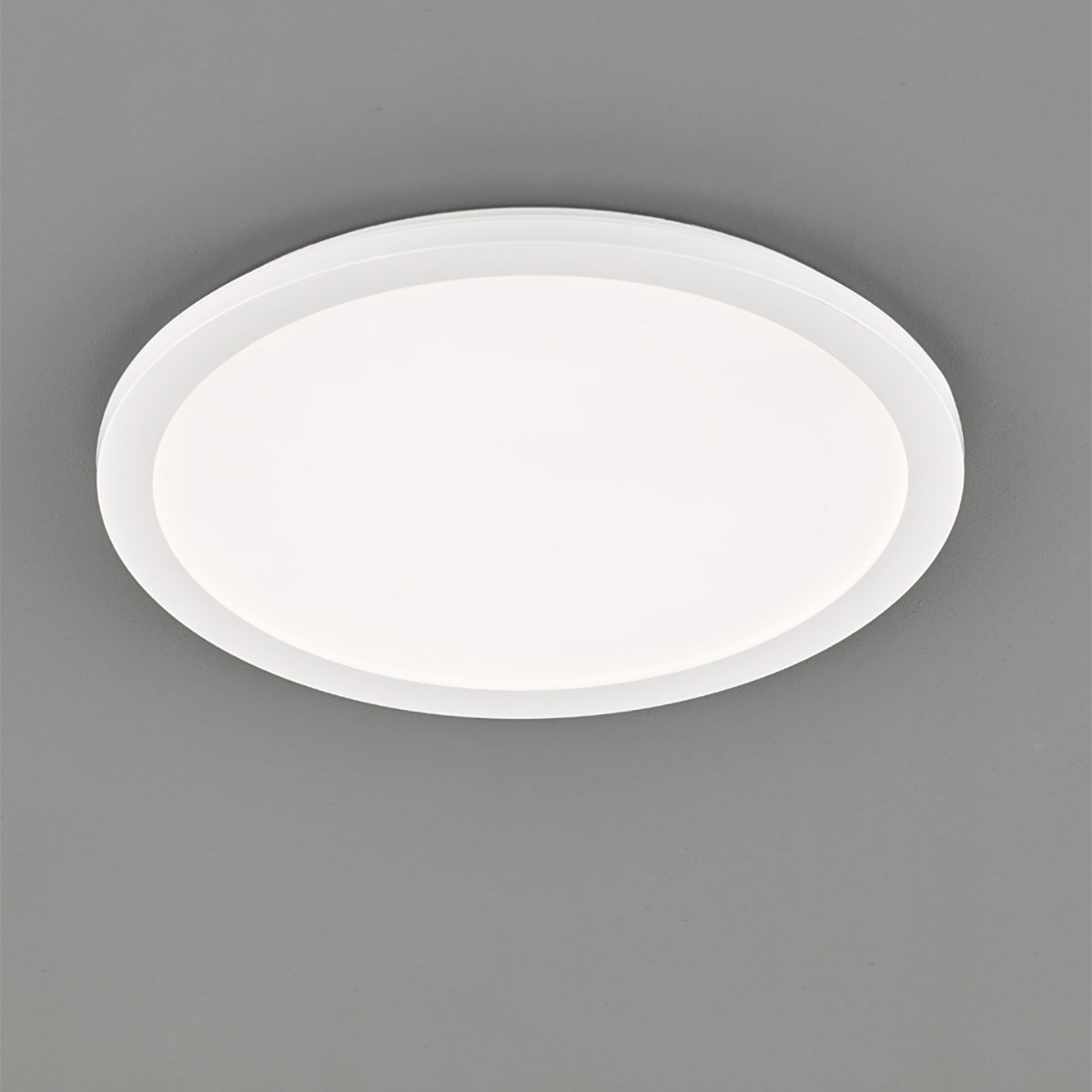 LED Plafondlamp - Badkamerlamp - Trion Camy - Opbouw Rond 22W - Spatwaterdicht IP44 - Dimbaar - Warm Wit 3000K - Mat Wit