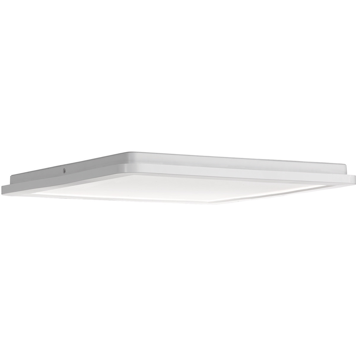 LED Plafondlamp - Badkamerlamp - Trion Camy - Opbouw Vierkant 22W - Spatwaterdicht IP44 - Dimbaar - Warm Wit 3000K - Mat Wit