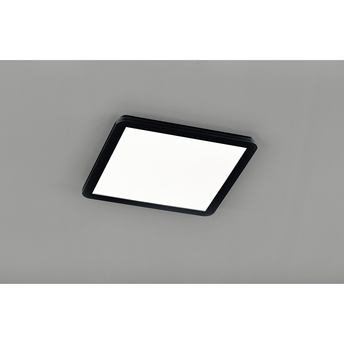 LED Plafondlamp - Badkamerlamp - Trion Camy - Opbouw Vierkant 22W - Spatwaterdicht IP44 - Dimbaar - Warm Wit 3000K - Mat Zwart