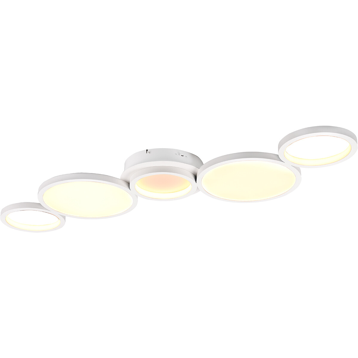 LED Plafondlamp - Trion Drino - 46W - Aanpasbare Kleur - Dimbaar - Rond - Mat Wit - Aluminium product afbeelding