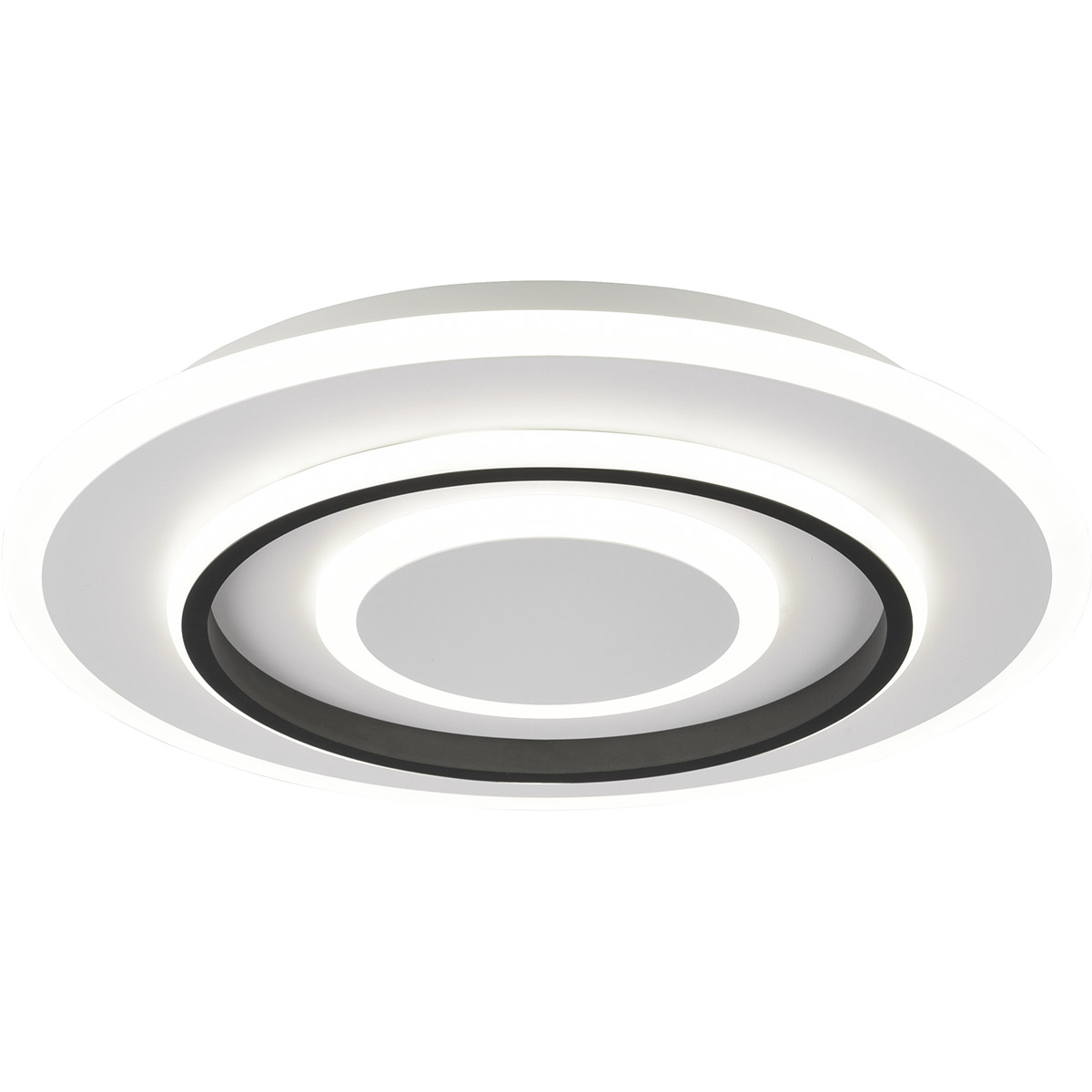 LED Plafondlamp - Trion Gora - 46W - Aanpasbaar kleur -  Dimbaar - Rond - Mat Wit - Metaal