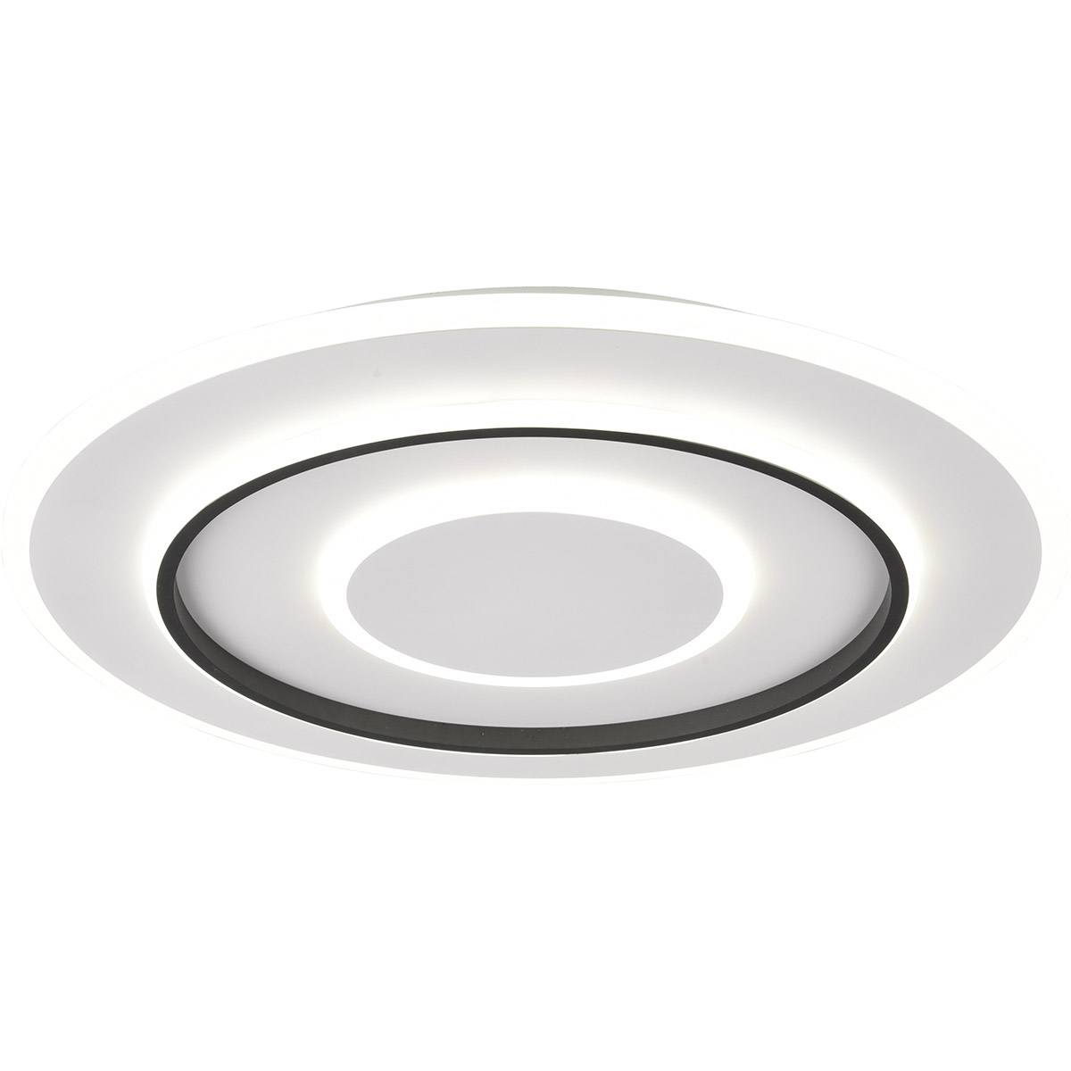 LED Plafondlamp - Trion Gora - 55W - Aanpasbaar kleur -  Dimbaar - Rond - Mat Wit - Metaal