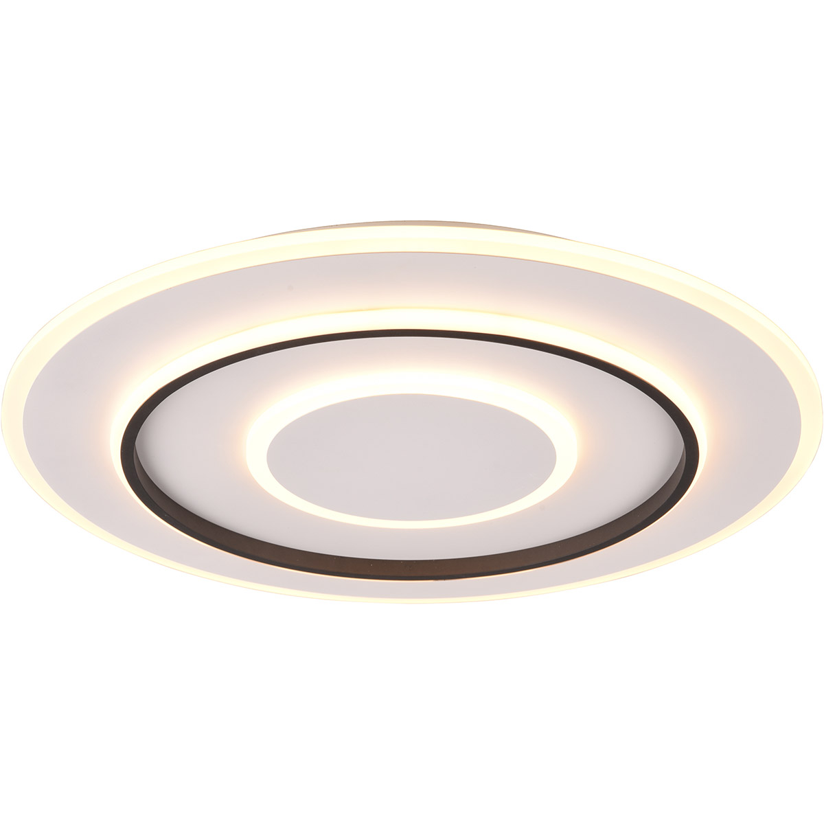 LED Plafondlamp - Trion Gora - 55W - Aanpasbaar kleur -  Dimbaar - Rond - Mat Wit - Metaal